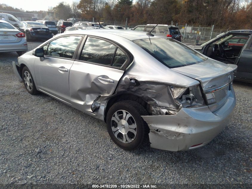 2013 HONDA CIVIC HYBRID 19XFB4F3XDE000808