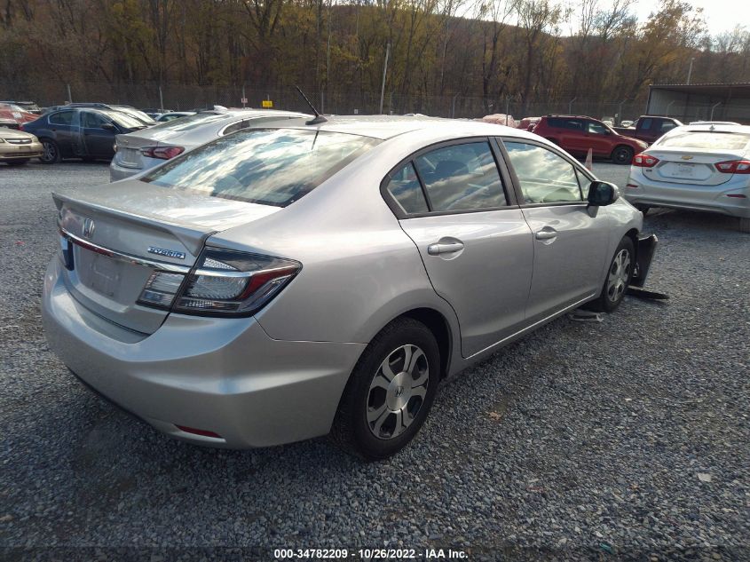 2013 HONDA CIVIC HYBRID 19XFB4F3XDE000808