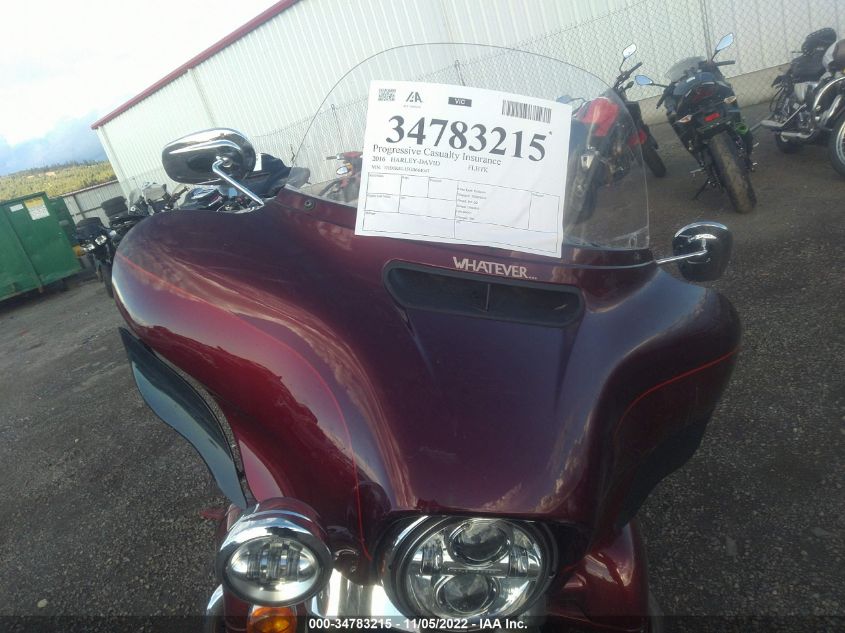 2016 HARLEY-DAVIDSON FLHTK ULTRA LIMITED 1HD1KEL15GB664047