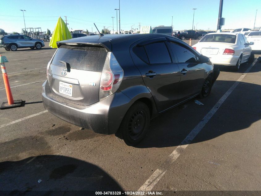 2013 TOYOTA PRIUS C ONE/TWO/THREE/FOUR JTDKDTB37D1528544