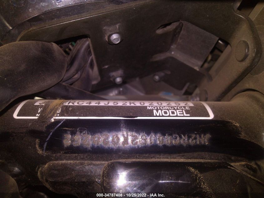 2002 HONDA VT750 CDB JH2RC44J52K020252