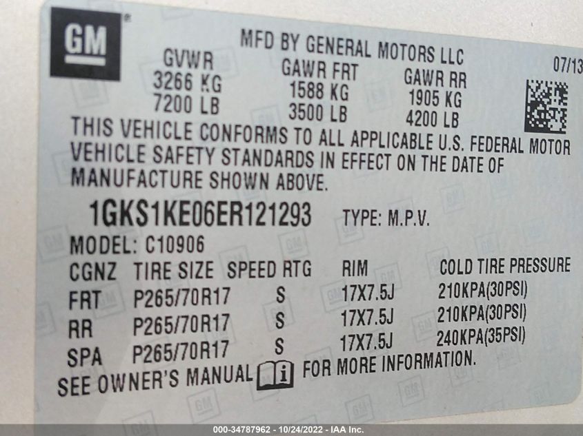 2014 GMC YUKON XL SLT 1GKS1KE06ER121293