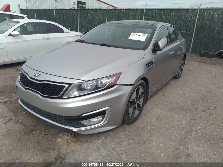 2013 KIA OPTIMA HYBRID EX KNAGM4ADXD5049904