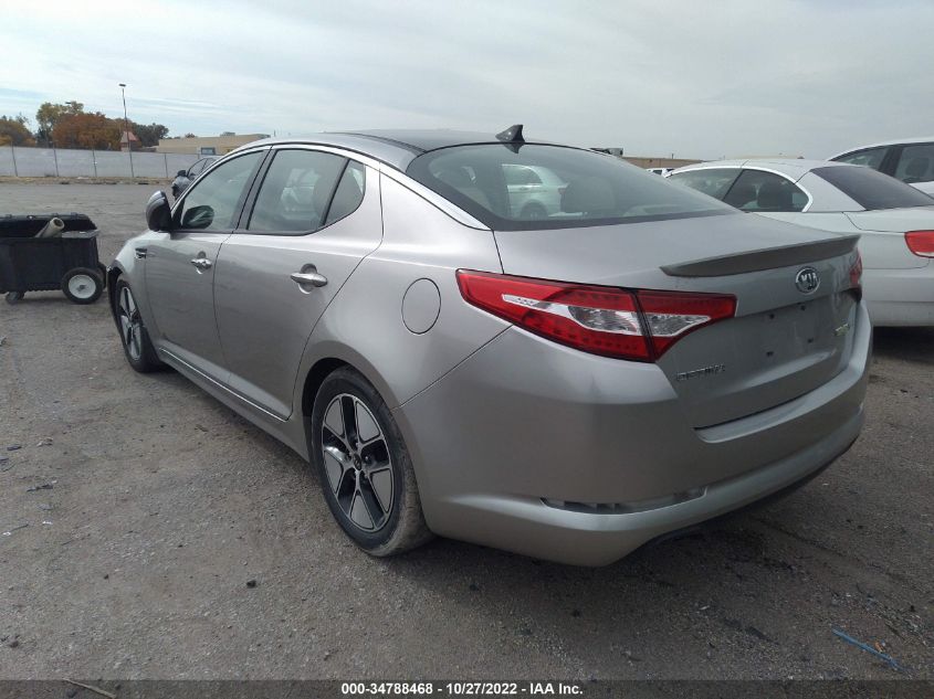2013 KIA OPTIMA HYBRID EX KNAGM4ADXD5049904