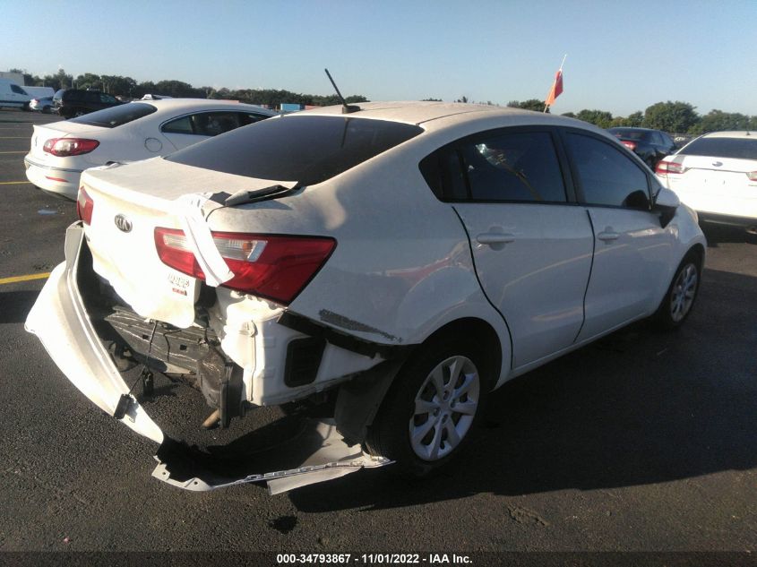 2014 KIA RIO LX KNADM4A3XE6324872