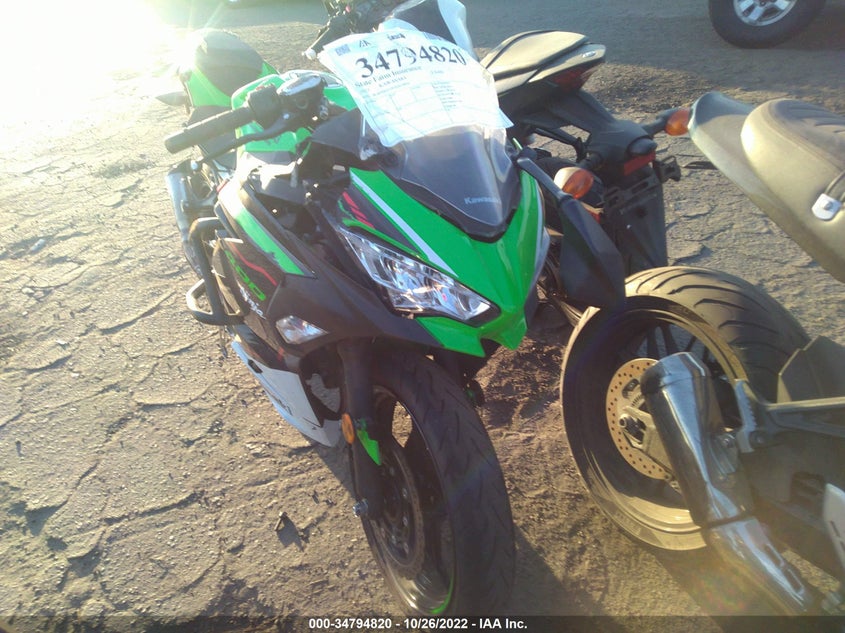 VIN JKAEXKG10NDAG9856 2022 KAWASAKI EX400