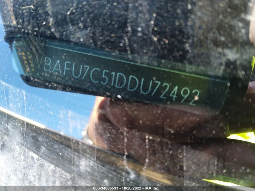 2013 BMW 5 SERIES 535I XDRIVE - WBAFU7C51DDU72492