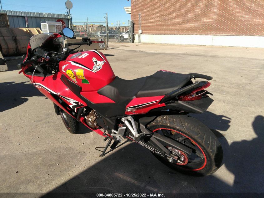 2021 HONDA CBR300 R MLHNC5108M5700234