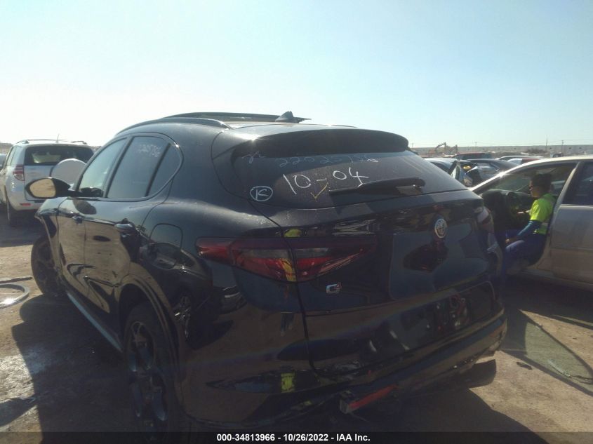 2022 ALFA ROMEO STELVIO VELOCE ZASPAKBN1N7D41221