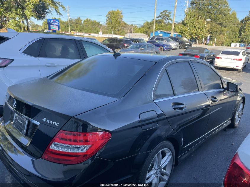 2013 MERCEDES-BENZ C WDDGF8AB8DR241548