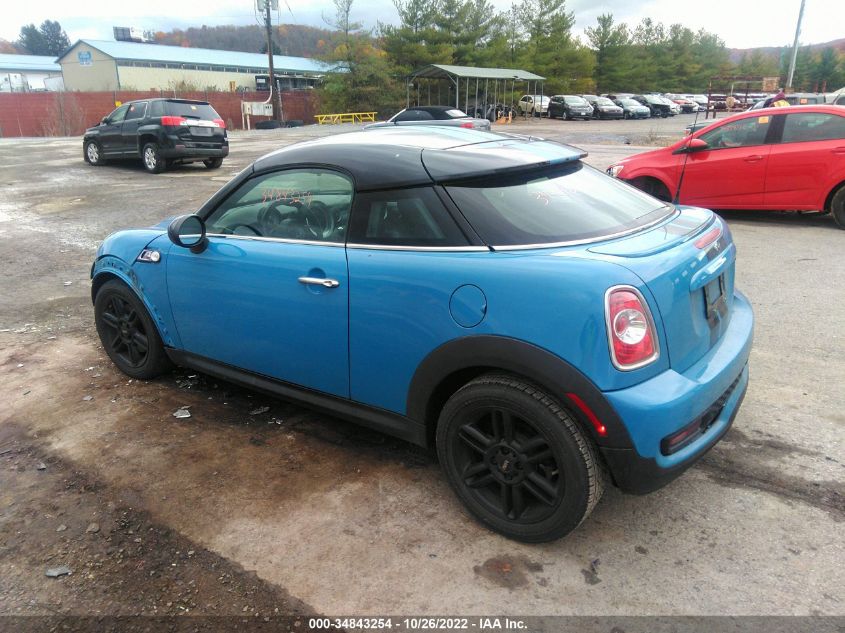2013 MINI COOPER COUPE S WMWSX3C58DT466578