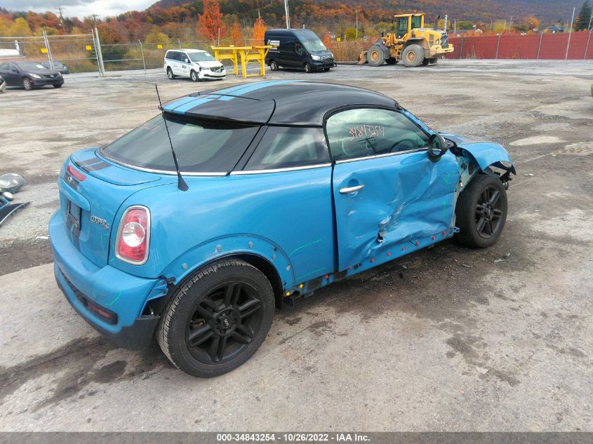2013 MINI COOPER COUPE S WMWSX3C58DT466578
