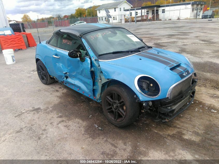 2013 MINI COOPER COUPE S WMWSX3C58DT466578