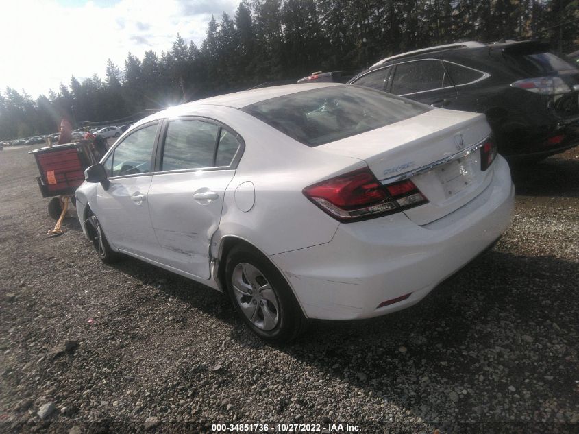 2013 HONDA CIVIC LX - 19XFB2F55DE257428