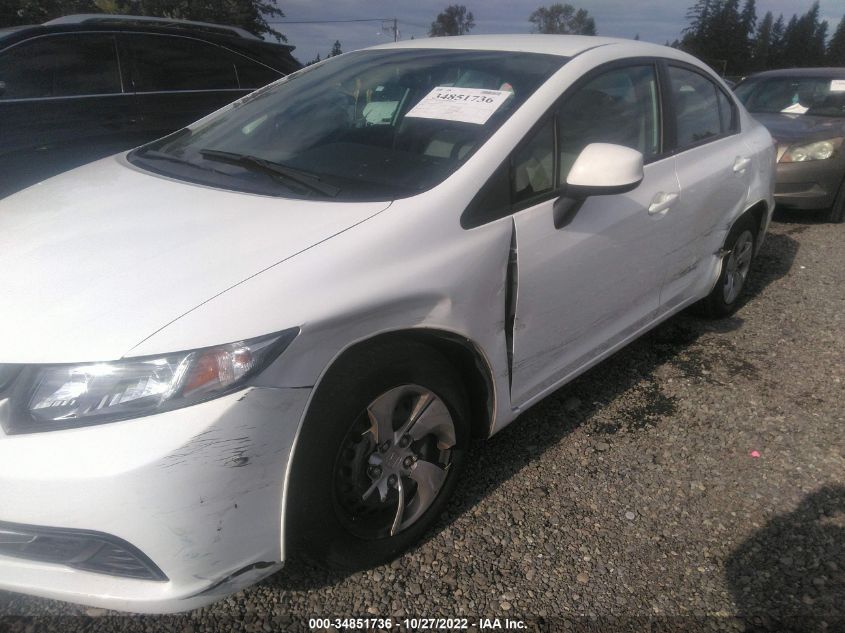 2013 HONDA CIVIC LX - 19XFB2F55DE257428