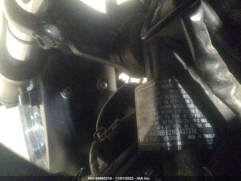 2017 KAWASAKI EX300 B JKAEX8B12HDA37378