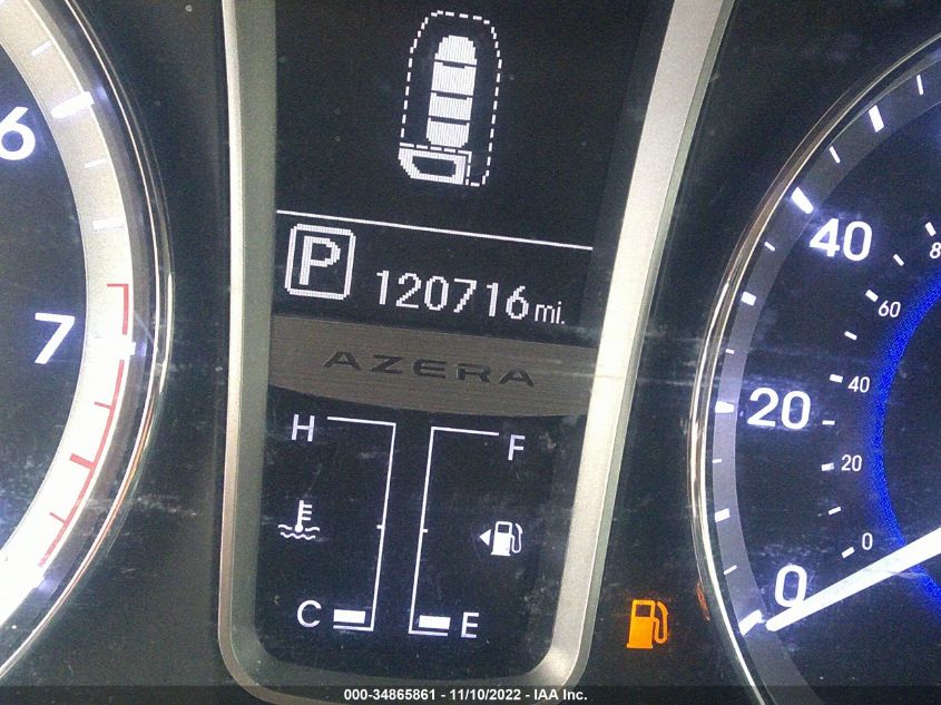 2013 HYUNDAI AZERA KMHFH4JG6DA276278
