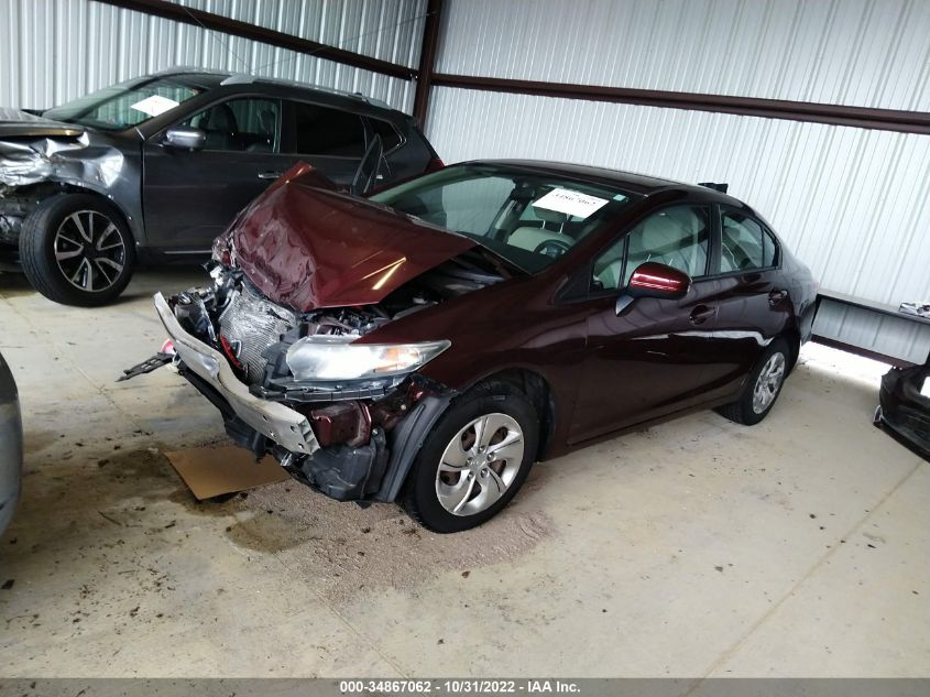 2015 HONDA CIVIC SEDAN LX - 19XFB2F59FE228663
