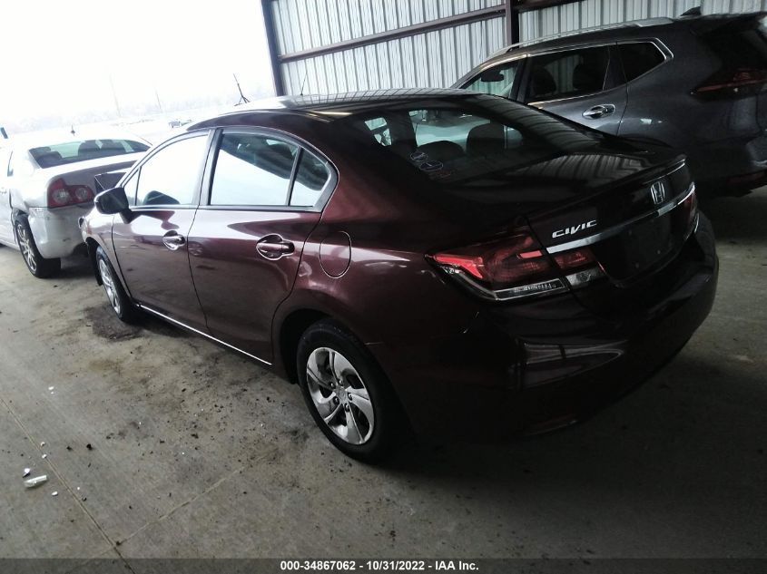 2015 HONDA CIVIC SEDAN LX - 19XFB2F59FE228663