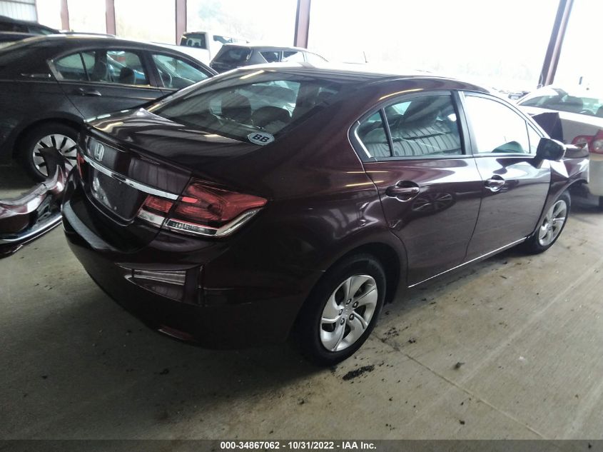 2015 HONDA CIVIC SEDAN LX - 19XFB2F59FE228663