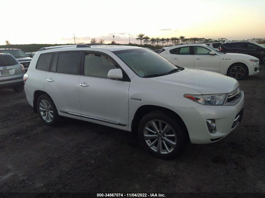 2013 TOYOTA HIGHLANDER HYBRID LIMITED - JTEDC3EH2D2013654