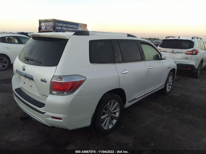 2013 TOYOTA HIGHLANDER HYBRID LIMITED - JTEDC3EH2D2013654