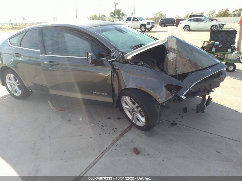 Lot #2539233238 2019 FORD FUSION HYBRID SE salvage car