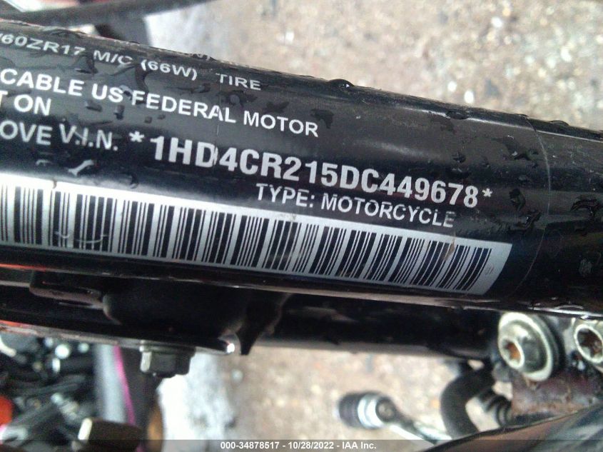 2013 HARLEY-DAVIDSON XL883 SUPERLOW 1HD4CR215DC449678