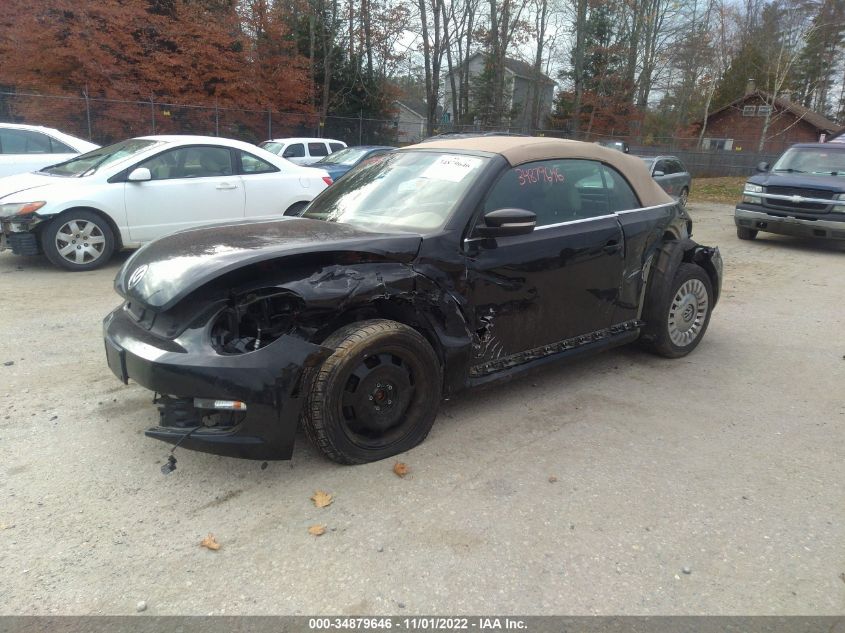 2014 VOLKSWAGEN BEETLE CONVERTIBLE 2.5L 3VW5P7AT2EM803588