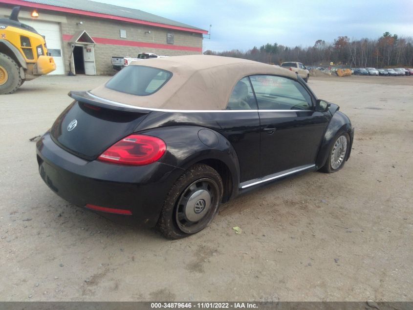 2014 VOLKSWAGEN BEETLE CONVERTIBLE 2.5L 3VW5P7AT2EM803588