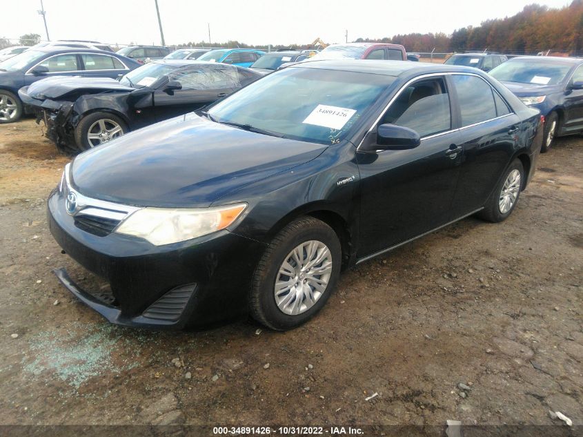 2013 TOYOTA CAMRY HYBRID LE/XLE 4T1BD1FK3DU095532