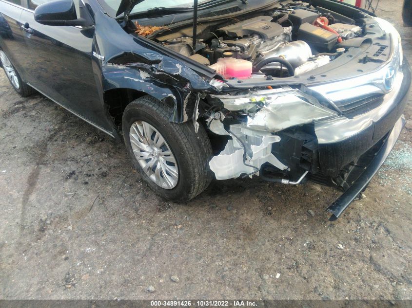 2013 TOYOTA CAMRY HYBRID LE/XLE 4T1BD1FK3DU095532