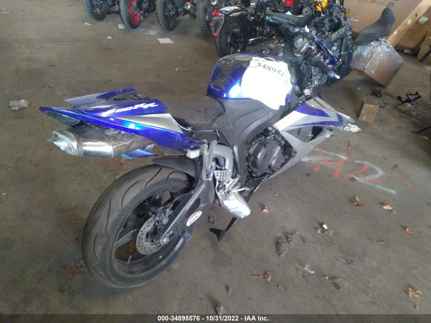 2007 HONDA CBR600 RR JH2PC400X7M012289