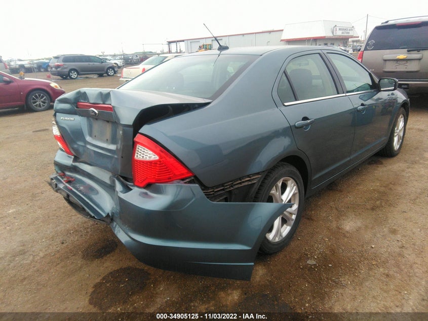 2012 FORD FUSION VIN: 3FAHP0HAXCR425330