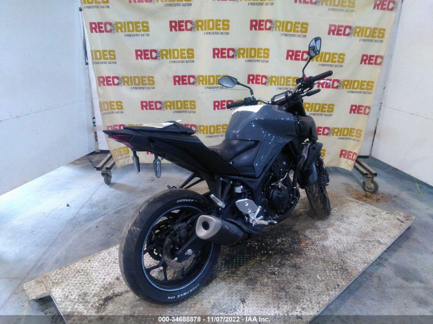 2021 YAMAHA MT-03 MH3RH20Y0MK004515