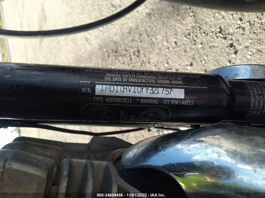 2000 HARLEY-DAVIDSON FXD 1HD1GHV10YY321757