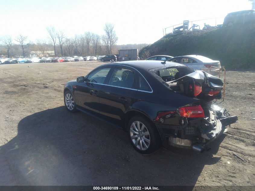 2015 AUDI A4 PREMIUM WAUAFAFLXFN022252