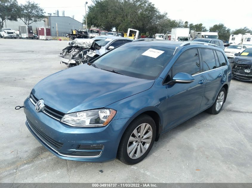 2015 VOLKSWAGEN GOLF SPORTWAGEN TDI SEL 3VWCA7AU6FM510845