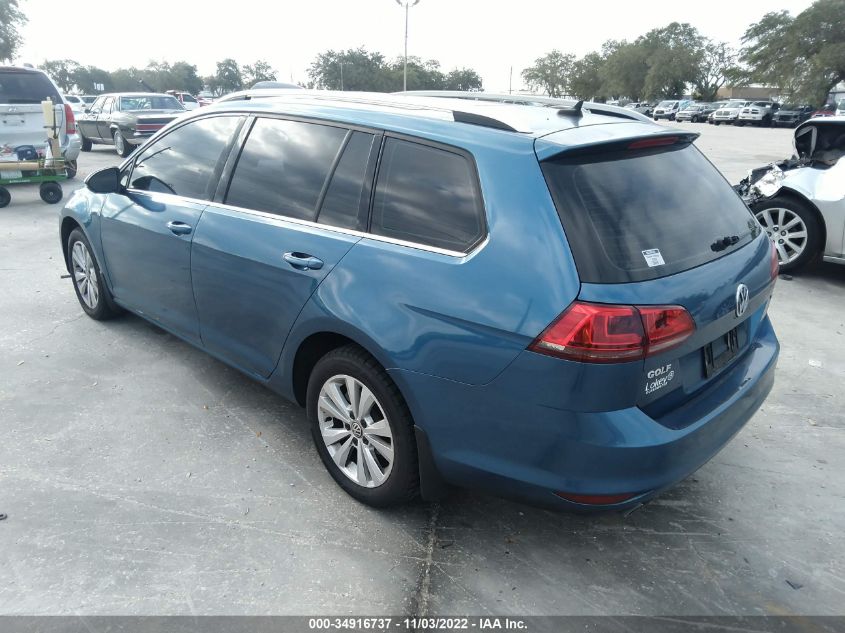 2015 VOLKSWAGEN GOLF SPORTWAGEN TDI SEL 3VWCA7AU6FM510845