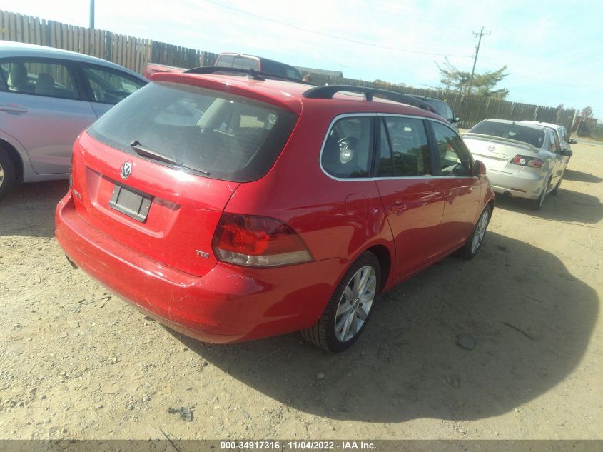 2014 VOLKSWAGEN JETTA SPORTWAGEN TDI W/SUNROOF 3VWPL7AJ8EM603558