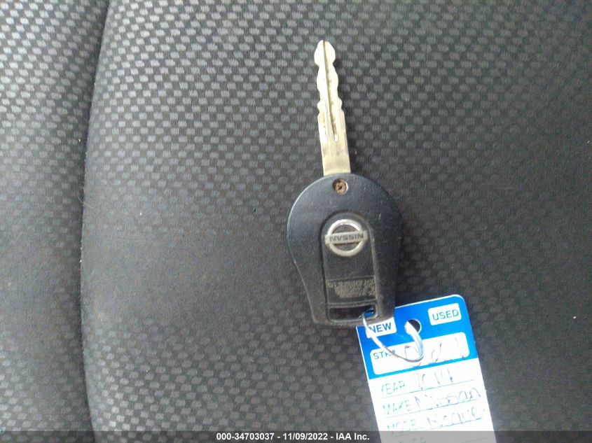 2014 NISSAN ROGUE SELECT S JN8AS5MV5EW710232