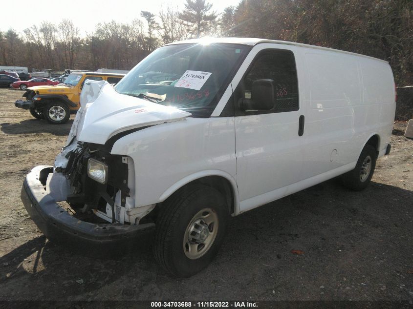 2014 CHEVROLET EXPRESS CARGO VAN 1GCWGFCA7E1197019