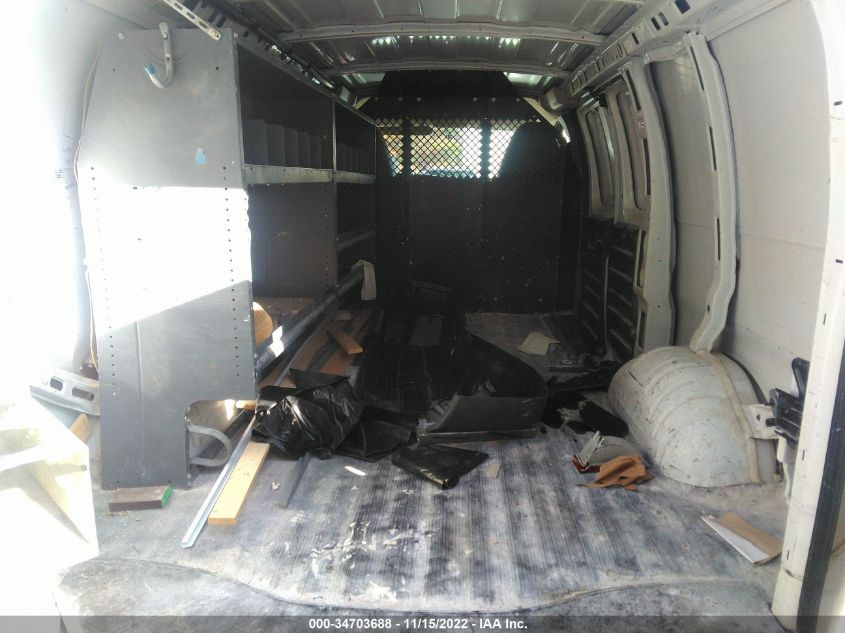 2014 CHEVROLET EXPRESS CARGO VAN 1GCWGFCA7E1197019