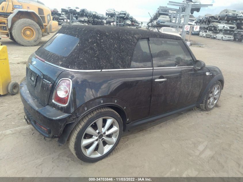 2013 MINI COOPER CONVERTIBLE S WMWZP3C56DT551255