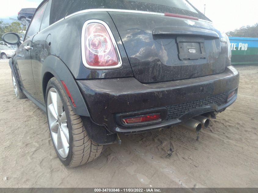 2013 MINI COOPER CONVERTIBLE S WMWZP3C56DT551255