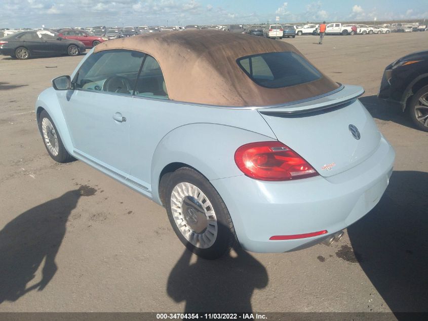 2013 VOLKSWAGEN BEETLE CONVERTIBLE 2.5L 3VW5P7AT4DM809133