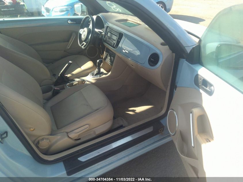 2013 VOLKSWAGEN BEETLE CONVERTIBLE 2.5L 3VW5P7AT4DM809133