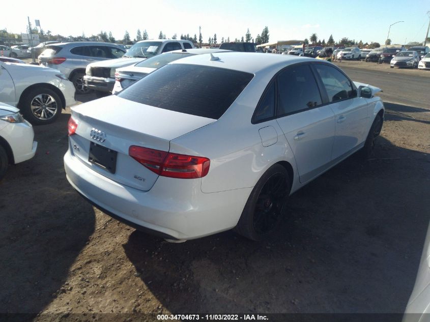 2013 AUDI A4 PREMIUM WAUAFAFL4DN030764