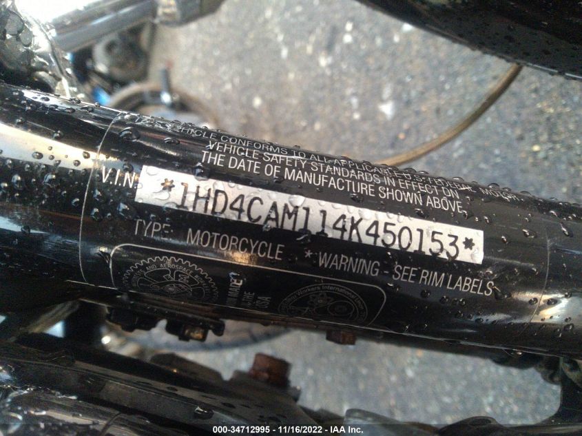 2004 HARLEY-DAVIDSON XL883 1HD4CAM114K450153