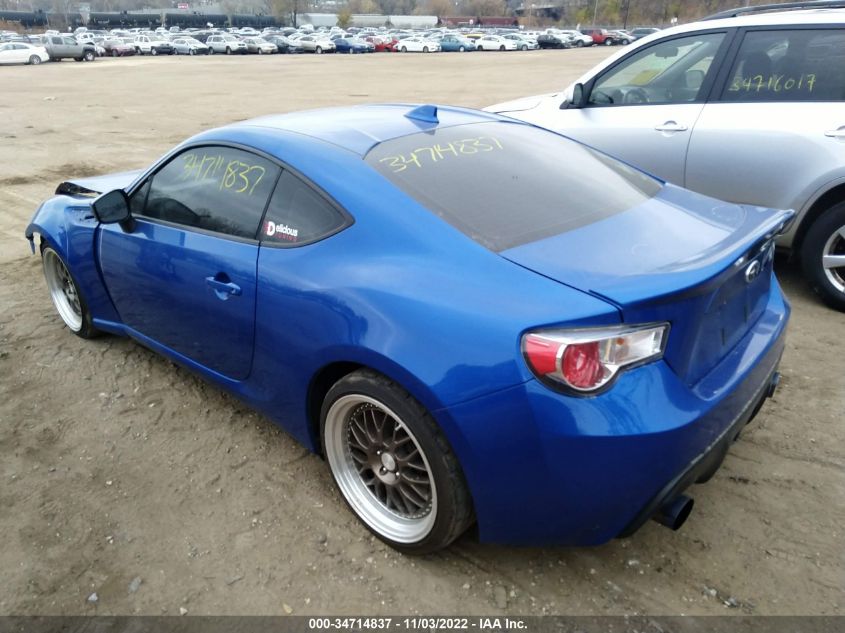 2015 SUBARU BRZ PREMIUM JF1ZCAB18F9601449
